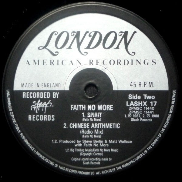 Faith No More : We Care A Lot (12", Single)