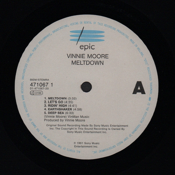 Vinnie Moore : Meltdown (LP, Album)