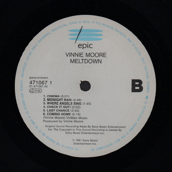 Vinnie Moore : Meltdown (LP, Album)