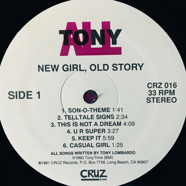 Tonyall* : New Girl, Old Story (LP, Album)