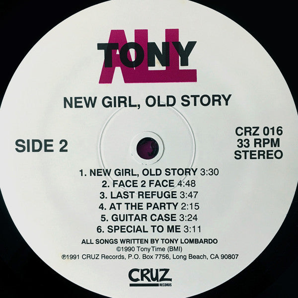 Tonyall* : New Girl, Old Story (LP, Album)