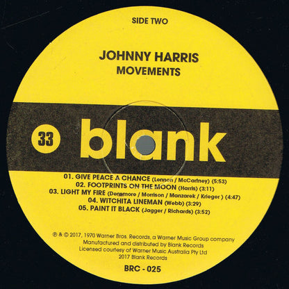 Johnny Harris : Movements (LP, Album, Ltd, RE)