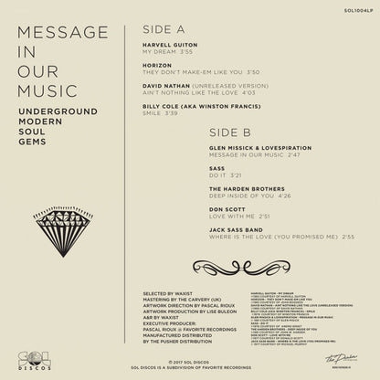 Various : Message In Our Music (LP, Comp, RM)