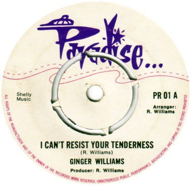 Ginger Williams : I Can't Resist Your Tenderness (7", Single, 4-p)