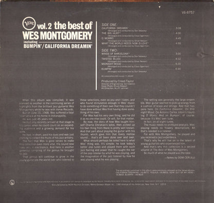 Wes Montgomery : The Best Of Wes Montgomery Vol. 2 (LP, Comp, RE)