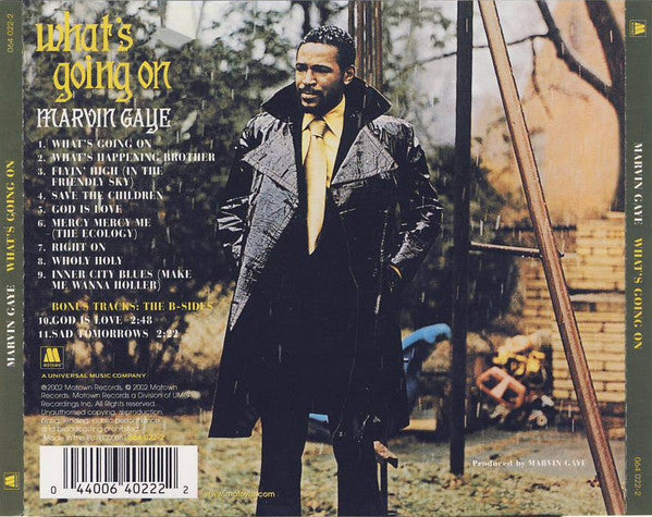 Marvin Gaye : What's Going On (CD, Album, RE, RM, RP, Arv)