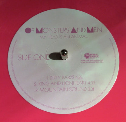 of monsters and men vinyl record Of Monsters And Men : My Head Is An Animal 2xLP, Album, RE, Gat (NM or M- / NM or M-)