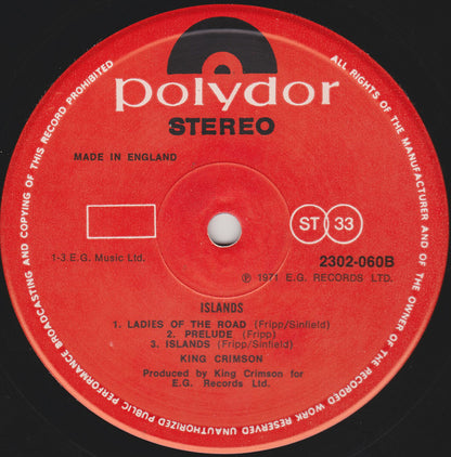 King Crimson : Islands (LP, Album, RE)