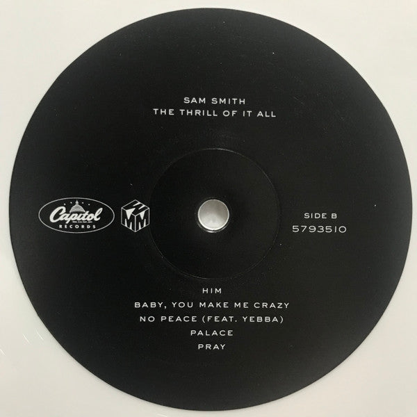 Sam Smith (12) : The Thrill Of It All (LP, Album, Whi)