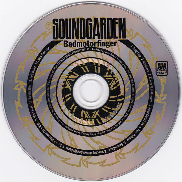 Soundgarden : Badmotorfinger (CD, Album, RE, RM)