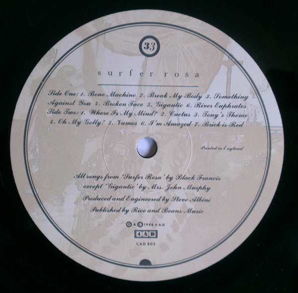 Pixies : Surfer Rosa (LP, Album, Smo)