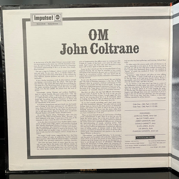 John Coltrane : Om (LP, Album, RE, Gat)