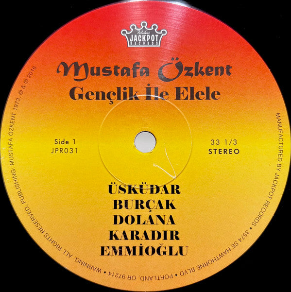 Mustafa Özkent Ve Orkestrası : Gençlik İle Elele (LP, Album, RE)