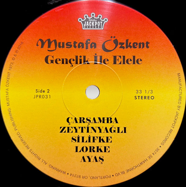 Mustafa Özkent Ve Orkestrası : Gençlik İle Elele (LP, Album, RE)