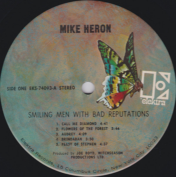 Mike Heron (2) : Smiling Men With Bad Reputations (LP, Album, San)