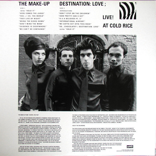 The Make-Up : Destination: Love; Live! At Cold Rice (LP, Album, $7 )