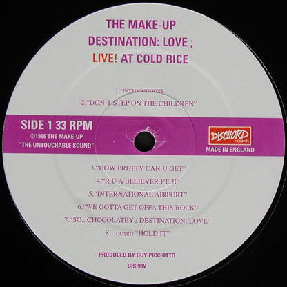 The Make-Up : Destination: Love; Live! At Cold Rice (LP, Album, $7 )