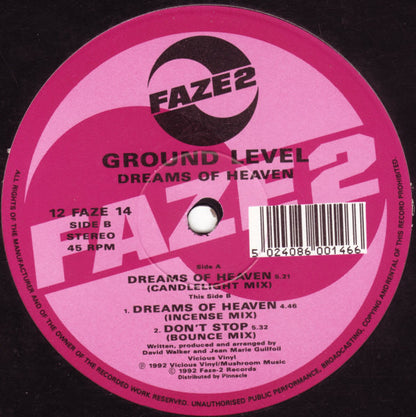 Ground Level : Dreams Of Heaven (12")