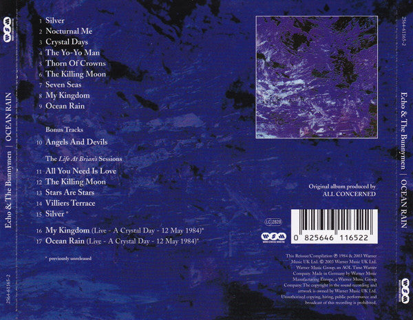 Echo & The Bunnymen : Ocean Rain (CD, Album, RE, RM, O-C)