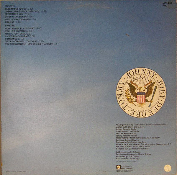 Ramones : Leave Home (LP, Album, RE)