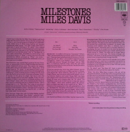 Miles Davis : Milestones (LP, Album, Mono, RE, RM)