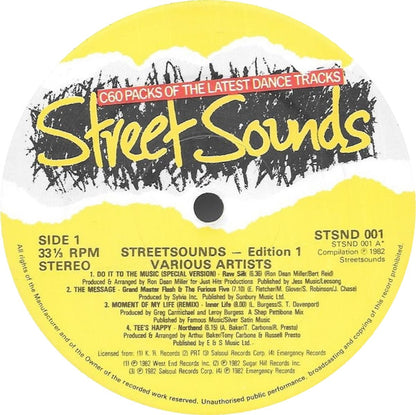 Various : Street Sounds Edition 1 (LP, Comp)