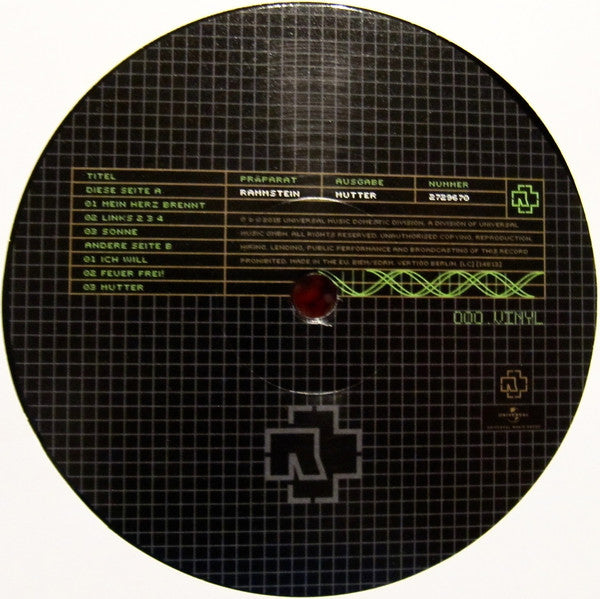 Rammstein : Mutter (2xLP, Album, RE, RM, 180)