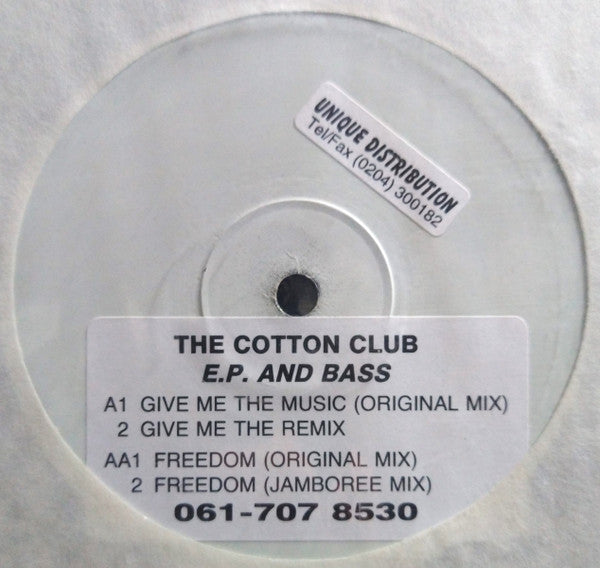 The Cotton Club* : E.P. And Bass (12", W/Lbl, Sti)