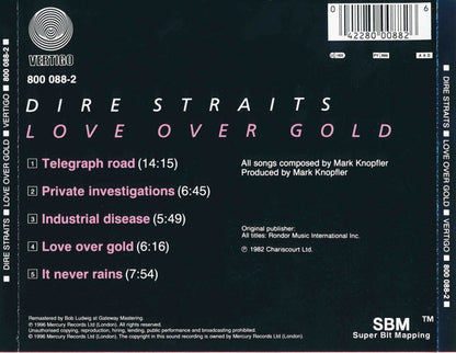 Dire Straits : Love Over Gold (CD, Album, RE, RM, RP)
