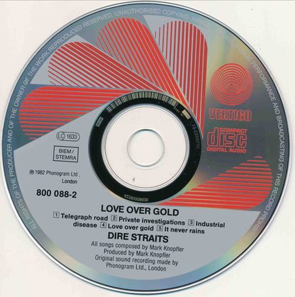 Dire Straits : Love Over Gold (CD, Album, RE, RM, RP)