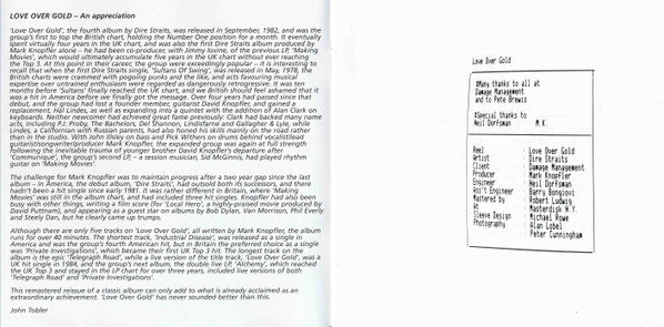 Dire Straits : Love Over Gold (CD, Album, RE, RM, RP)