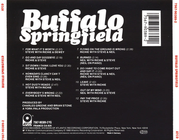 Buffalo Springfield : Buffalo Springfield (CD, Album, RE, Cin)