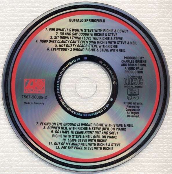 Buffalo Springfield : Buffalo Springfield (CD, Album, RE, Cin)