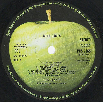 John Lennon : Mind Games (LP, Album)