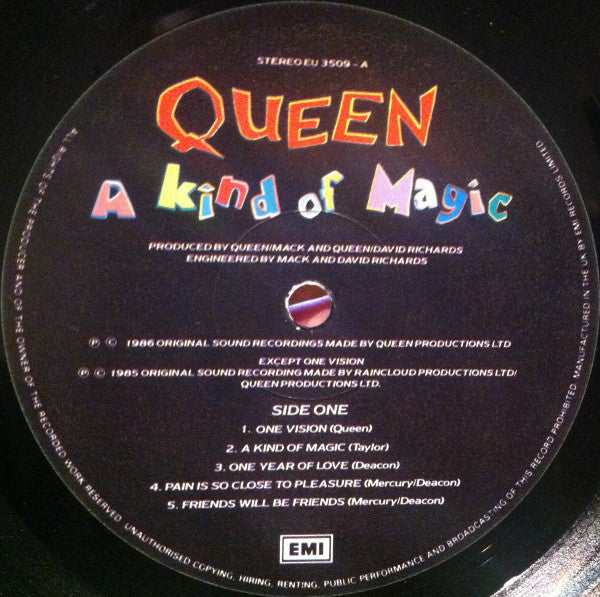 Queen : A Kind Of Magic (LP, Album, Gat)