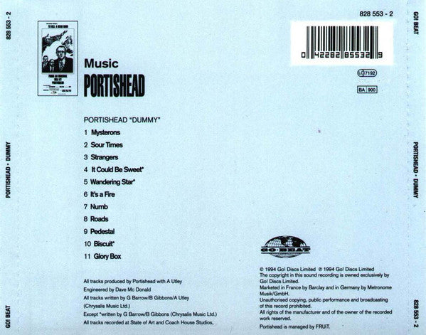 Portishead : Dummy (CD, Album, RE, Uni)