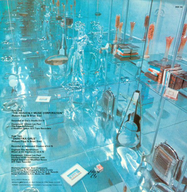 Fripp & Eno : (No Pussyfooting) (LP, Album, RE, Hub)