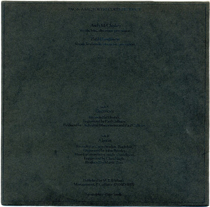 Orchestral Manoeuvres In The Dark : Electricity (7", Single)