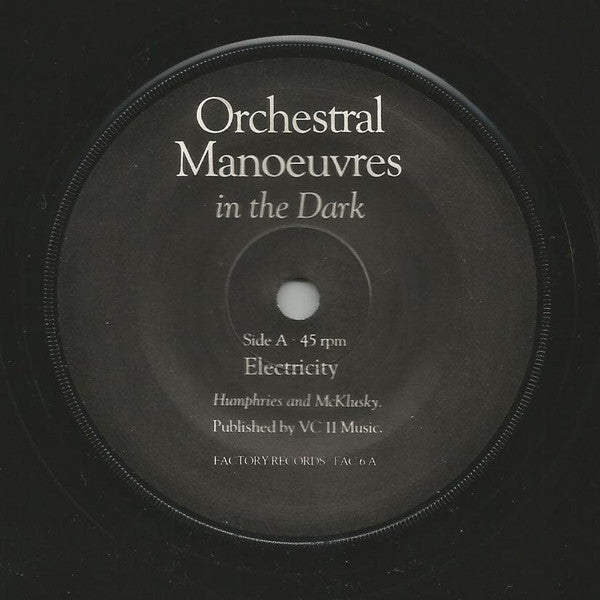Orchestral Manoeuvres In The Dark : Electricity (7", Single)