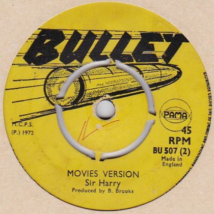 Barbara Jones / Sir Harry (2) : Sad Movies / Movies Version (7", Yel)