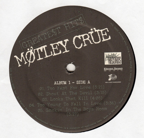 Mötley Crüe : Greate$t Hit$ (2xLP, Comp, RE)