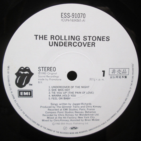 The Rolling Stones : Undercover (LP, Album, Promo)