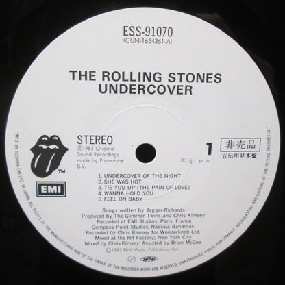 The Rolling Stones : Undercover (LP, Album, Promo)