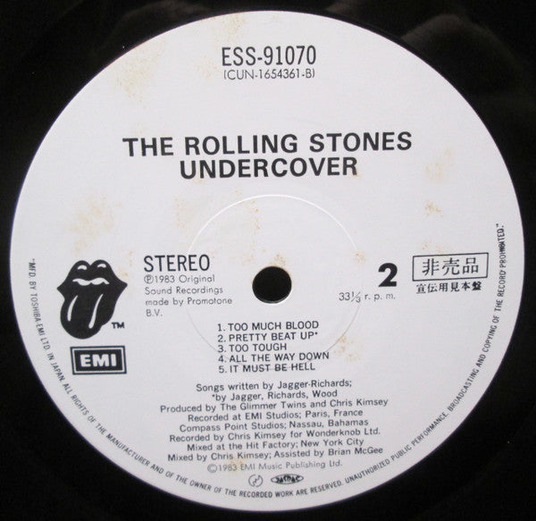 The Rolling Stones : Undercover (LP, Album, Promo)