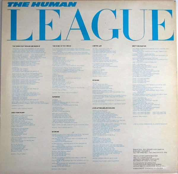 The Human League : Dare! (LP, Album, Ltd, Pic, Whi)