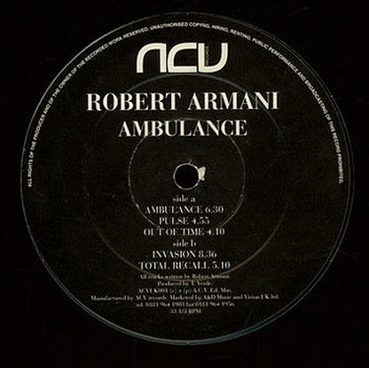 Robert Armani : Ambulance (12", RE)