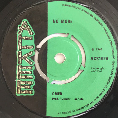 Omen* : No More (7", Single, Gre)