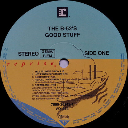 The B-52's : Good Stuff (LP, Album)