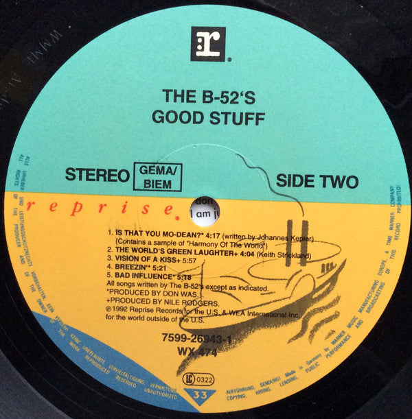 The B-52's : Good Stuff (LP, Album)