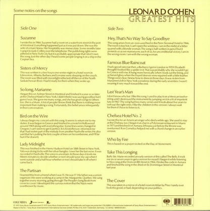 Leonard Cohen : Greatest Hits (LP, Comp, RE, 180)